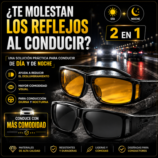 HD VISION - Gafas De Conducción 2x1 Dia Y Noche