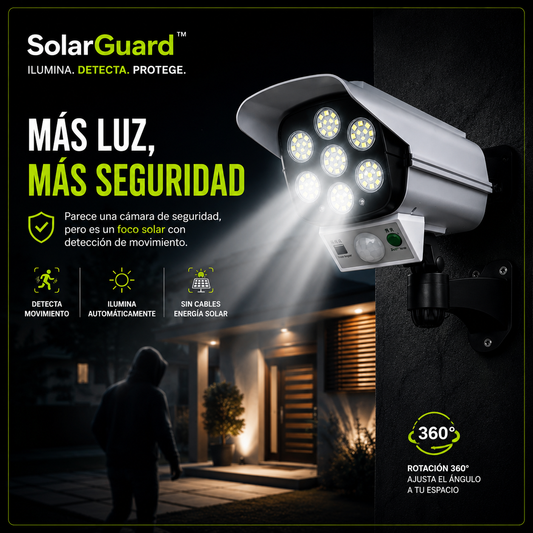SolarGuard™ Ilumina, Detecta y Protege. Sin cables.