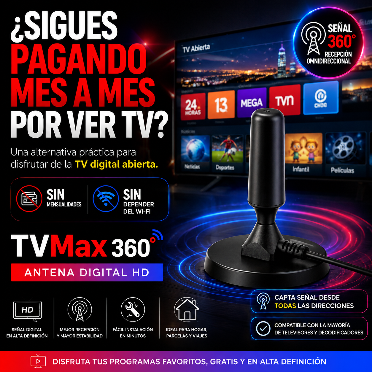 TVMax 360° — Antena Digital HD